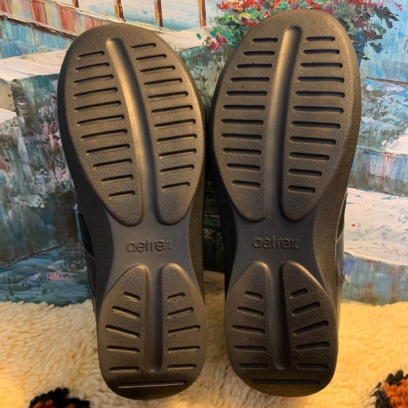 Like New! Aetrex Women's E730 "Eliza" Leather/Suede Casual Lace Up Shoe 7 Wide - Picture 6 of 12